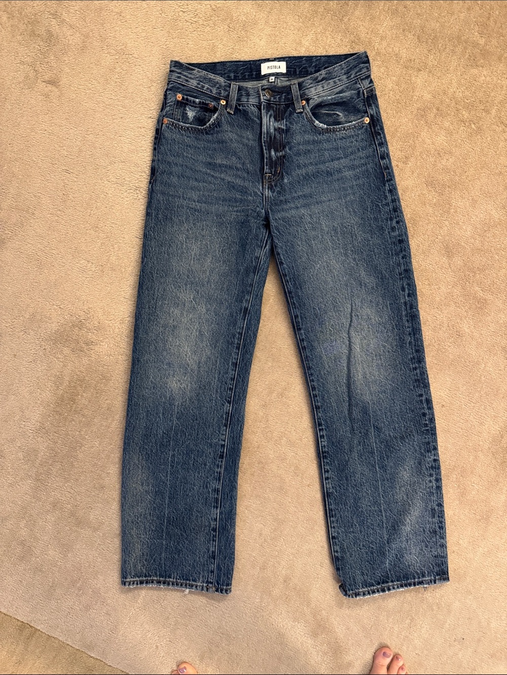 Pistola Dark Blue Straight-Leg Women's Jeans